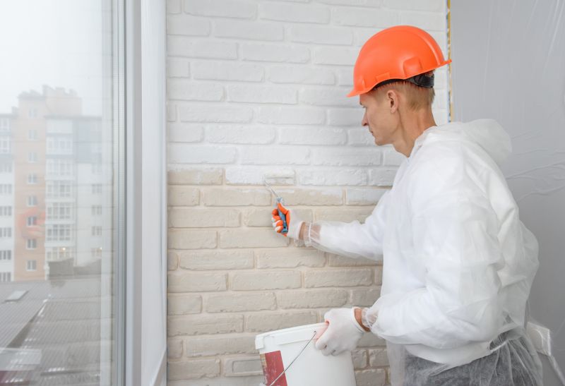 Brick Wall with New Coating